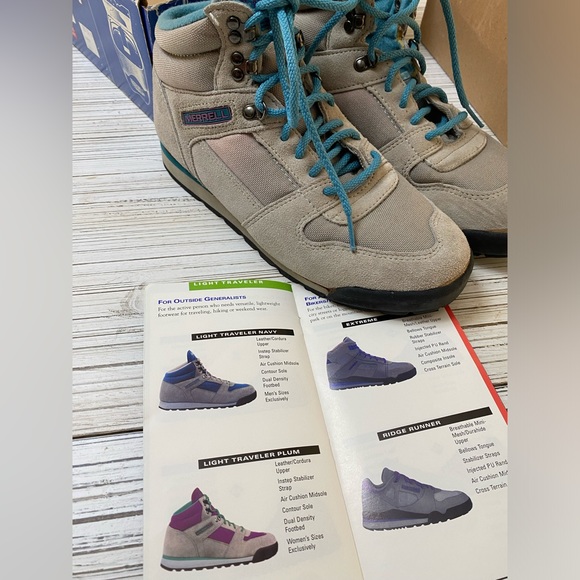 Vintage Merrell Hiking Boots Women's Size 9 - Picture 15 of 16